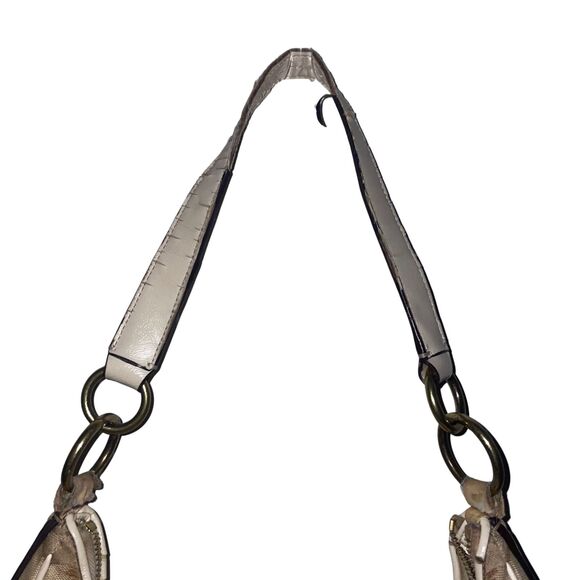 Coach Signature Stripe Convertible Hobo Bag (Shoulder & Crossbody) - Picture 5 of 14